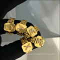 Shangjie OEM Anillos Oficina de moda Lady Rings Jewelry Anillo ajustable con anillo de oro para mujeres